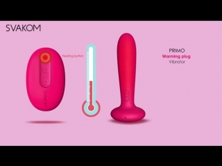 svakom primo - heated anal-vaginal stimulator with remote control