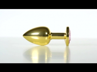 golden butt plug with crystal